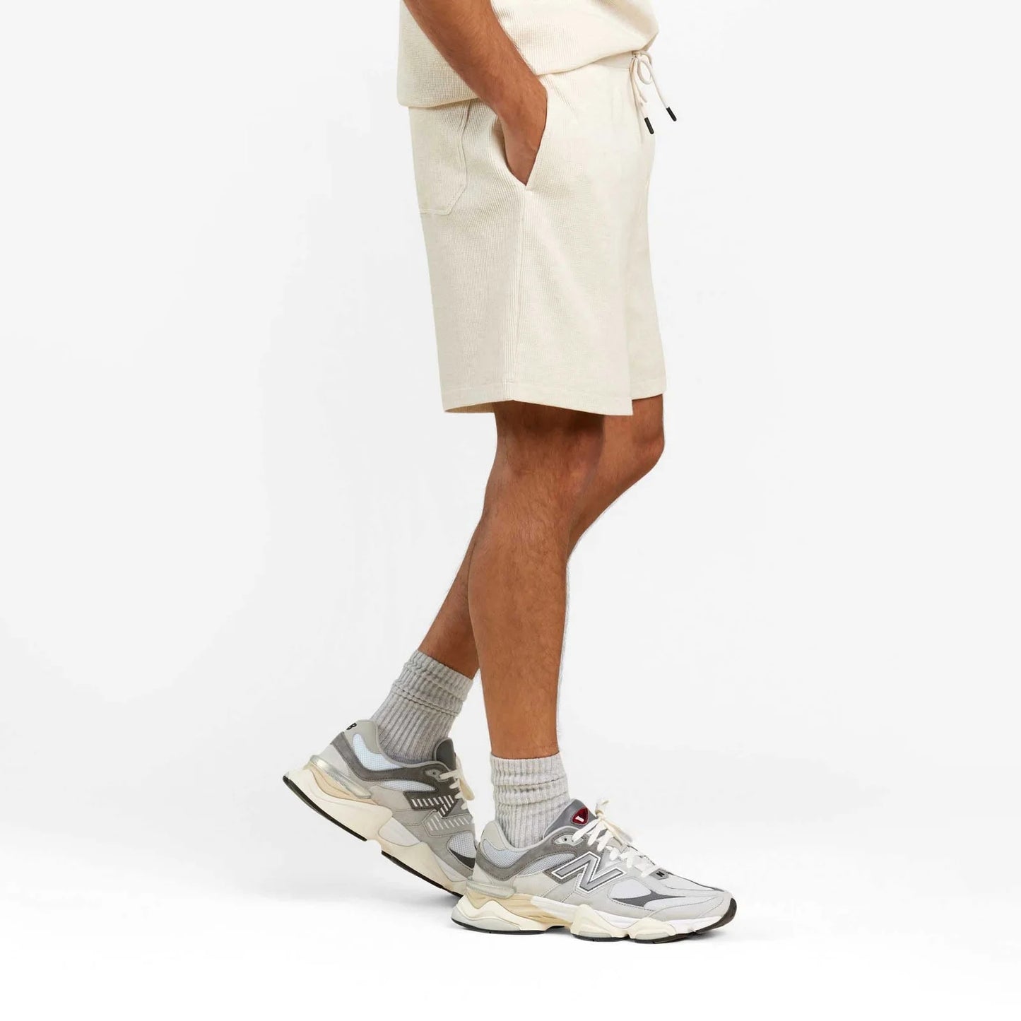 Waffle Short | Heather Bone